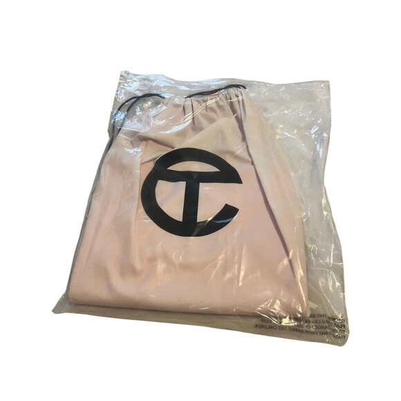 NWT- Telfar Orange Medium Shopping Tote Bag with Embossed Logo Design - Picture 4 of 7